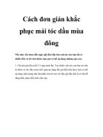 Cách đơn giản khắc phục mái tóc dầu mùa đông docx