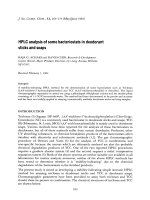HPLC analysis of some bacteriostats  in deodorant