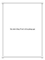 Xây nhà 4 tầng 70 m2 với ba phòng ngủ doc