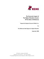 The Economic Impact of The Higher Education System Of the State of Oklahoma doc