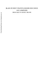 Black Student Politics, Higher Education & Apartheid pptx