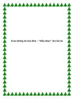 Kem dưỡng da ban đêm – “thần dược” cho làn da. pptx