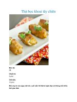 Thịt bọc khoai tây chiên pptx