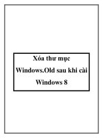 Xóa thư mục Windows.Old sau khi cài Windows 8 docx