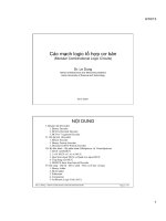 Mạch Logic Tổ Hợp cơ bản