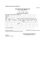 MẪU BÁO CÁO MẤT, CHÁY BIÊN LAI ppt