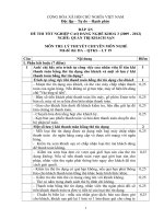 đáp án đề thi lý thuyết-quản trị khách sạn-mã đề thi qtks_th(19)