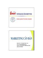 marketing căn bản - chương 1 nhập môn marketing (ts nguyễn ngọc long)
