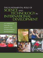 THE FUNDAMENTAL ROLE OF SCIENCE AND TECHNOLOGYIN INTERNATIONAL DEVELOPMENT pptx
