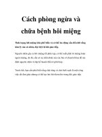 Cách phòng ngừa và chữa bệnh hôi miệng potx