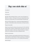 Dạy con cách chia sẻ pptx