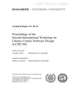Proceedings of the Second International Workshop on Library-Centric Software Design (LCSD ''''06) docx