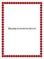 Biện pháp trị táo bón kéo dài ở trẻ potx