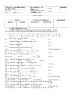 ĐỀ THI HỌC KỲ II Môn: Toán 7 Năm học: 2009– 2010 potx