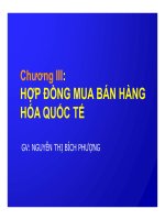bài giảng nghiệp vụ ngoại thương chương 3 - gv. nguyễn thị bích phượng