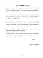 A contrastive analysis of english and Vietnamese idioms and proverbs relating to insects' names