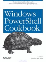 Windows PowerShell Cookbook pptx
