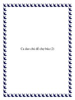 Những bài ca dao chủ đề chợ búa chọn lọc pdf