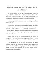 Đánh giá chung về tình hình chữ viết và chính tả của ta hiện nay pot