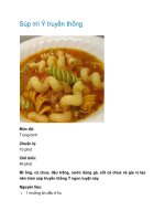 Súp mì Ý truyền thống ppt