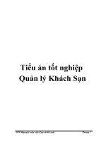 Tiểu án tốt nghiệp: Quản lý Khách Sạn pot