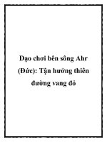 Dạo chơi bên sông Ahr (Đức): Tận hưởng thiên đường vang đỏ ppt