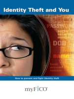 IDENTITY THEFT AND YOU - HOW TO PREVENT AND FIGHT IDENTITY THEFT doc