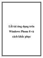 Lỗi tải ứng dụng trên Windows Phone 8 và cách khắc phục pot