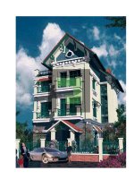 Xây biệt thự kiểu Pháp trên diện tích 8m x 15m pptx