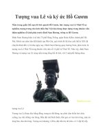 Tượng vua Lê và ký ức Hồ Gươm pptx