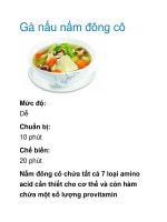 Gà nấu nấm đông cô pdf
