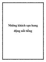 Những khách sạn hang động nổi tiếng pdf