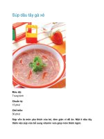 Súp dâu tây gà xé ppt