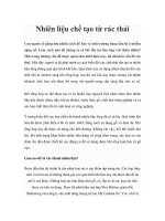 Nhiên liệu chế tạo từ rác thải potx