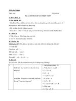 tính chất của phép nhân - giáo án toán 6 - gv.lê đức thành