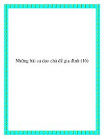 Những bài ca dao đề tài gia đình hạnh phúc pdf