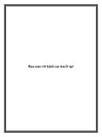 Rau sam với bệnh cao huyết áp! ppt