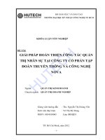 Luận văn:Một số giải pháp nhằm hoàn thiện công tác quản trị nhân sự tại công ty cổ phần tập đoàn truyền thông và công nghệ Nova pot