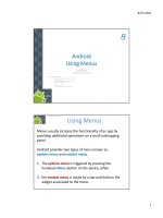 Android chapter08 menus