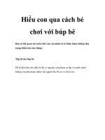 Hiểu con qua cách bé chơi với búp bê pptx