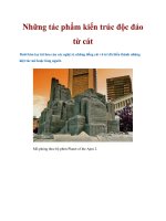 Những tác phẩm kiến trúc độc đáo từ cát docx