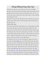 Căng thẳng trong việc học ppt