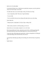 ĐỪNG TỰ LỪA DỐI MÌNH 