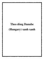 Theo dòng Danube (Hungary) xanh xanh ppt