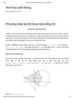 Phương pháp tọa độ trong mặt phẳng phần 3 pdf
