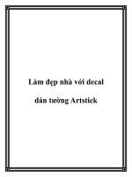 Làm đẹp nhà với decal dán tường Artstick pdf