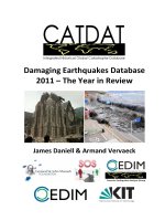 Damaging Earthquakes Database  2011 – The Year in Review  docx
