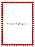 Bí kíp chăm sóc giấc ngủ cho bé potx