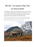 Bắc Hà: “Cao nguyên trắng” làm say lòng du khách pdf