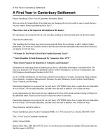 A First Year in Canterbury Settlement pptx